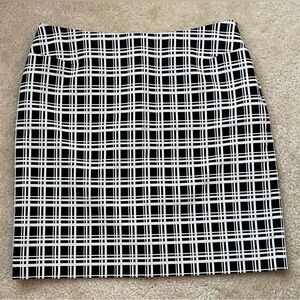 INC International Concept - Black and White Mini Skirt - Size:8